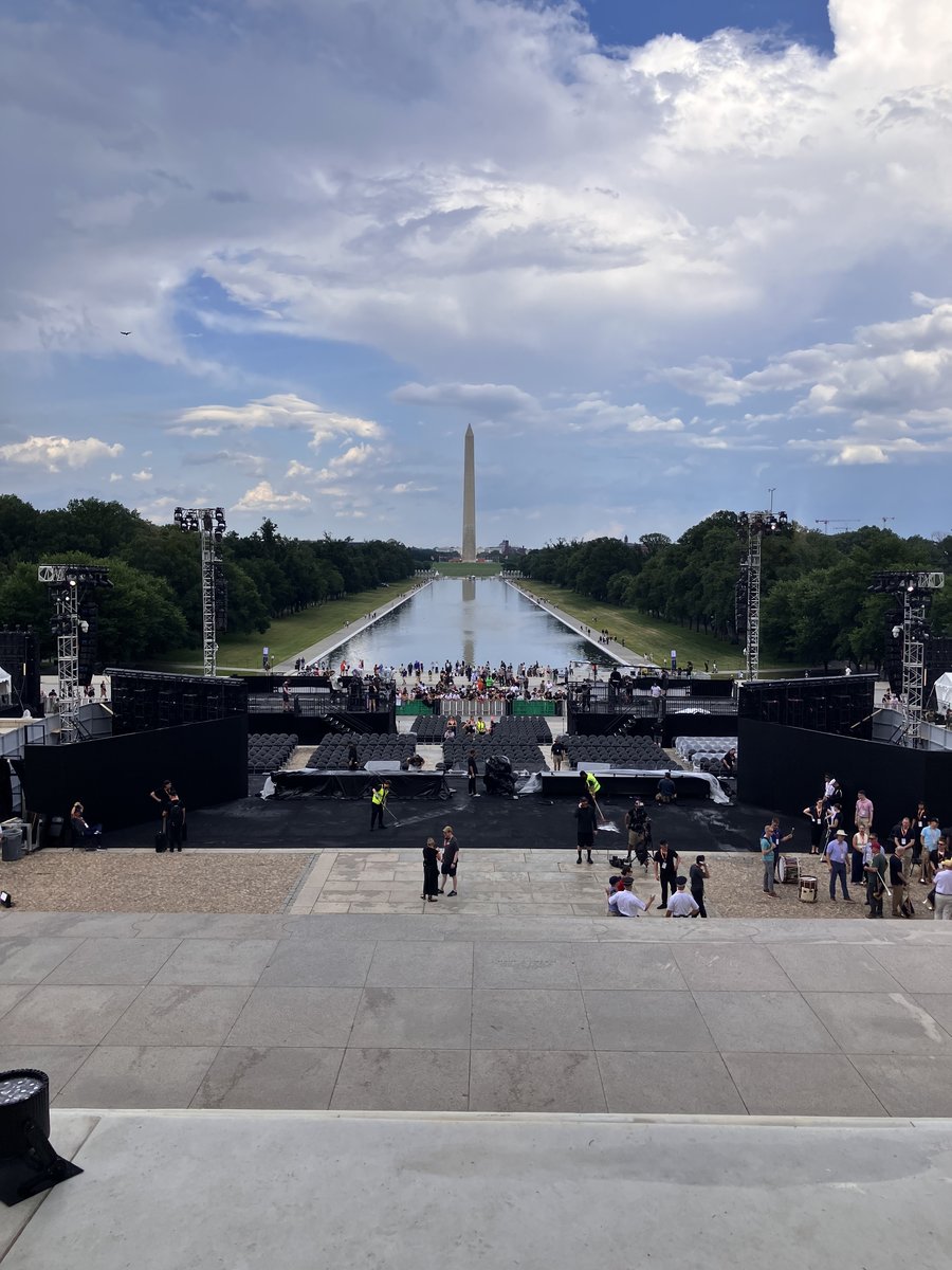 UFC Freedom 250 event build at the National Mall by day, Washington, D.C.