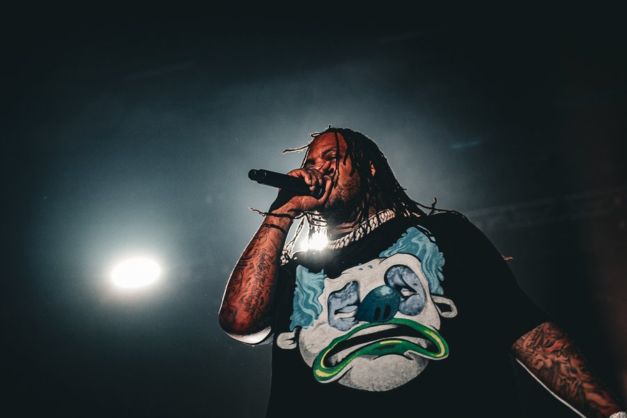 Waka Flocka Flame on the mic, Durham, NH